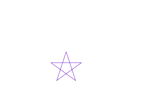 绘制五角星