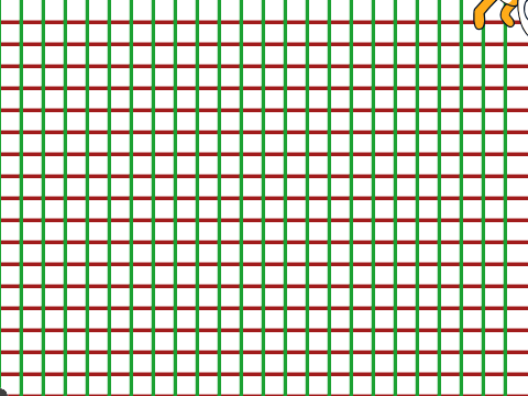 横向格线和竖向格线分别取值画棋盘格
